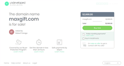 Desktop Screenshot of maxgift.com